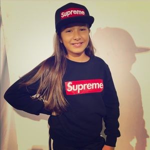 Kids inspired supreme shirt sweater