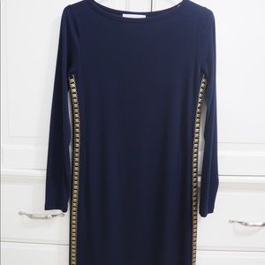 Michael Kors navy & gold dress