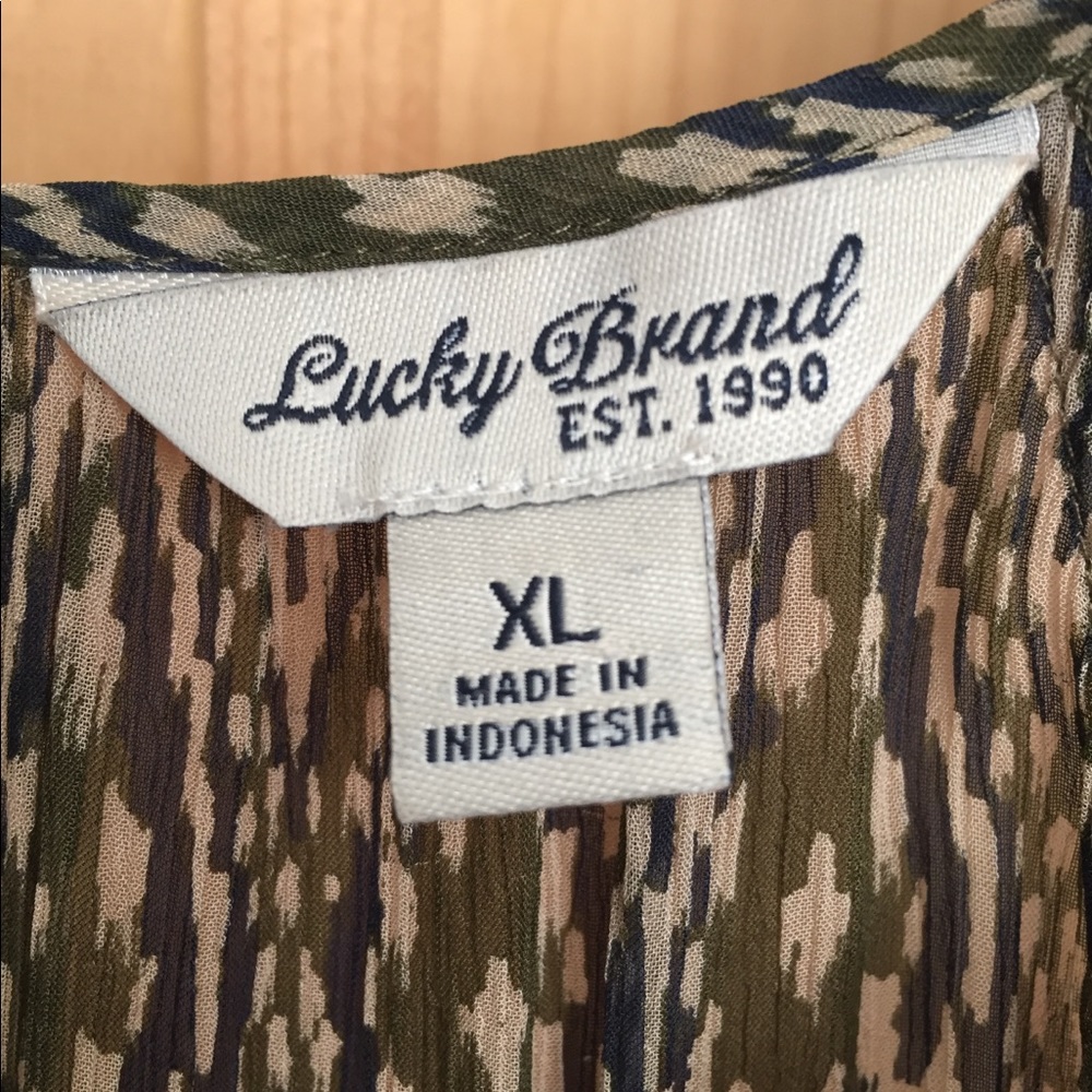Lucky Brand sheer blouse