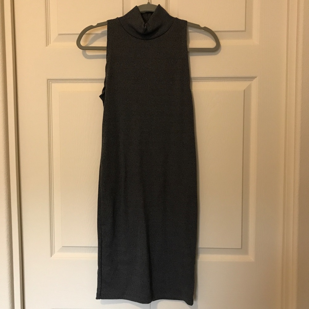 Grey Ribbed Bodycon