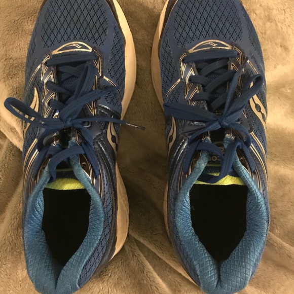 Saucony blue and green Guide 9 men’s size 9 - Picture 2 of 5