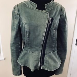 Free People Gray Jean Jacket