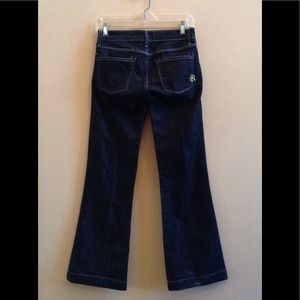 LAST CALL Rich & Skinny Dark Wide Leg Jeans 25