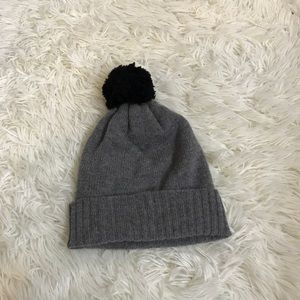 J.Crew Beanie with Black Pom Pom