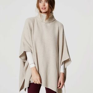 LOFT side tie poncho