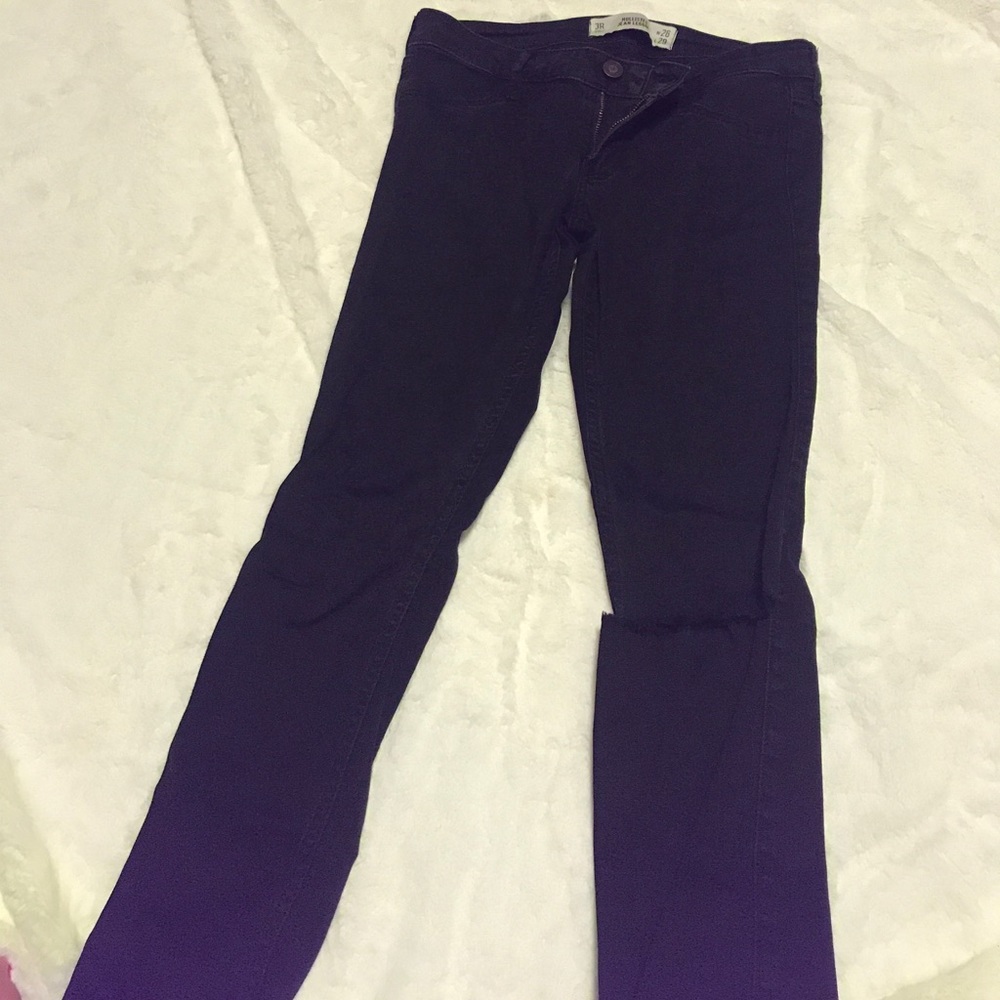 Black hollister skinny jeans