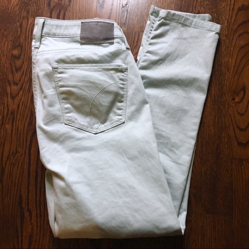 Calvin Klein Jeans Ankle Skinny Pants in Mint sz 6