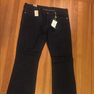 Levi's platinum flare dark jeans