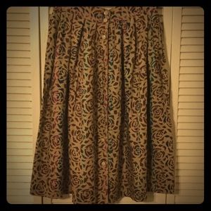 Vintage a-line pleated skirt