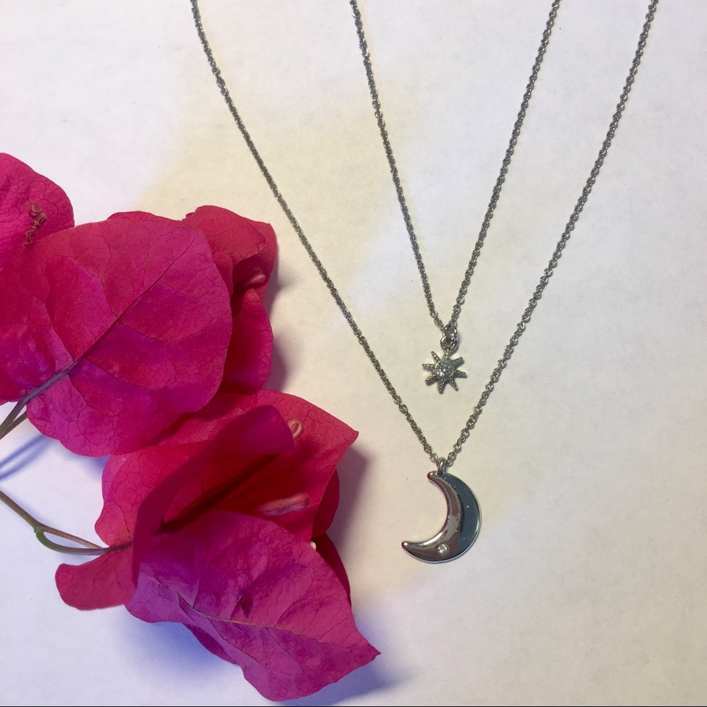 NWOT Celestial ☀️ and 🌙 necklace