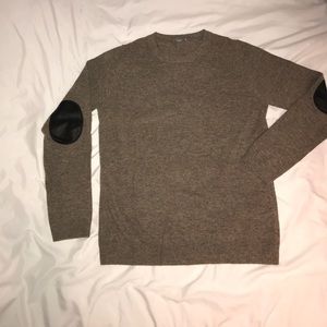 COS wool sweater with elbow patches, size small