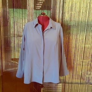 Periwinkle blue lane Bryant button down blouse