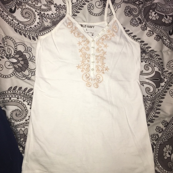 Girls white tank top - Picture 1 of 3