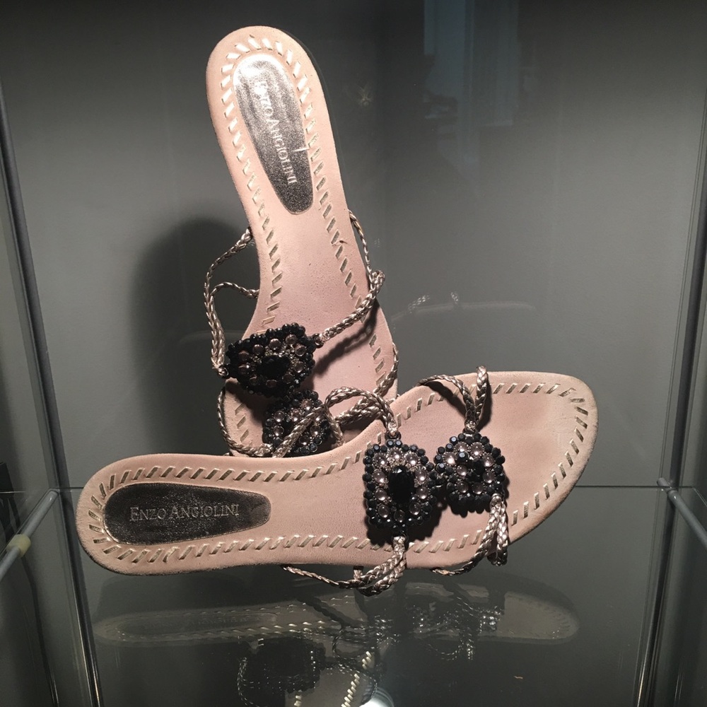 Enzo beaded sandals