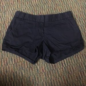 J. Crew 3 Inch Navy Chino Shorts