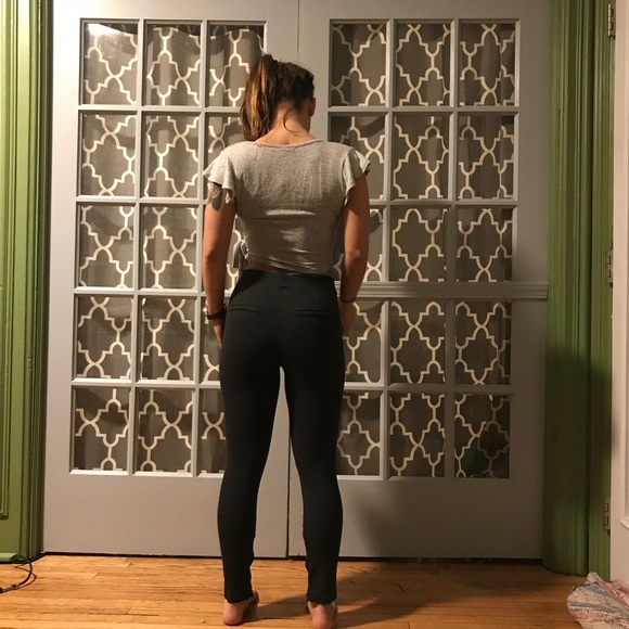 Grey Flowy Wrap Top - Picture 2 of 2