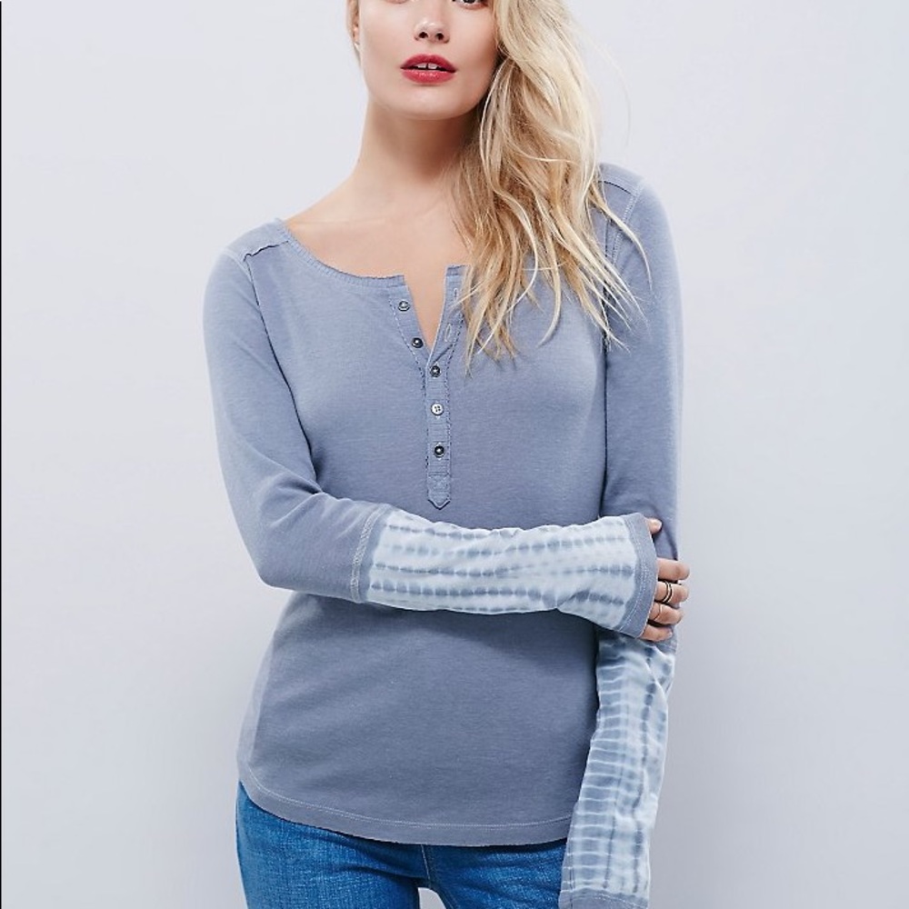 Long sleeve free people button down