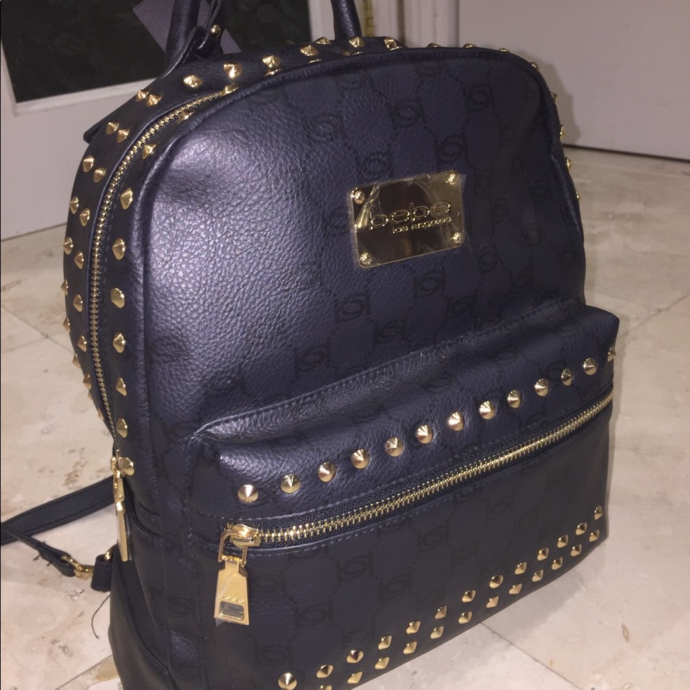 🔴SOLD🔴Bebe Black Studded Mini Backpack