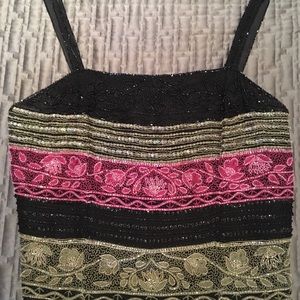 Beaded, Silk Camisole