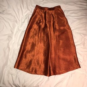 H&M Rust Colored Origami Skirt