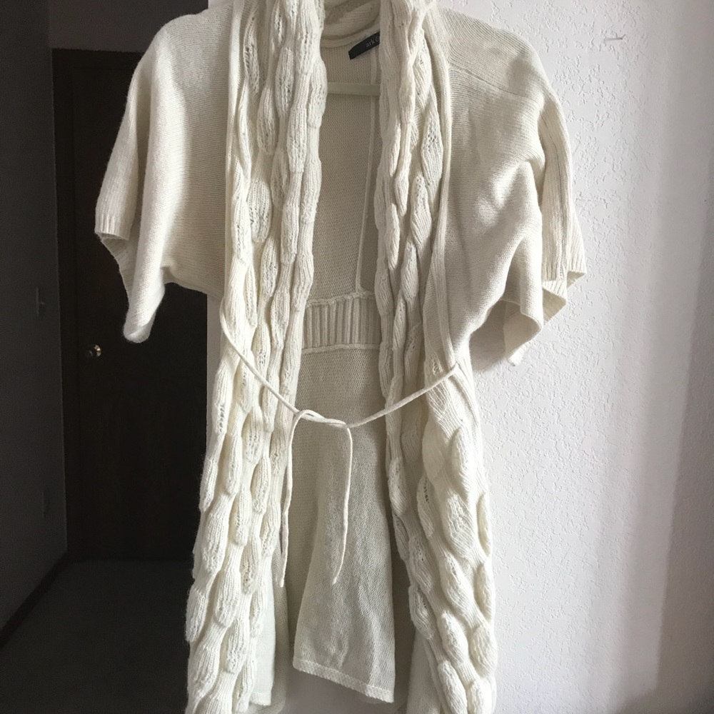 MOHAIR AND WOOL WINTER CARDIGAN SWEATER