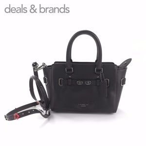 NWT COACH MiniBlake Leather Carryall w/FloralStrap