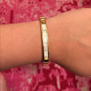 Michel Kors gold bracelet with rhinestones