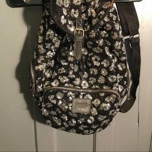 PINK sequin backpack