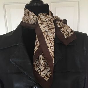 Coach silk scarf