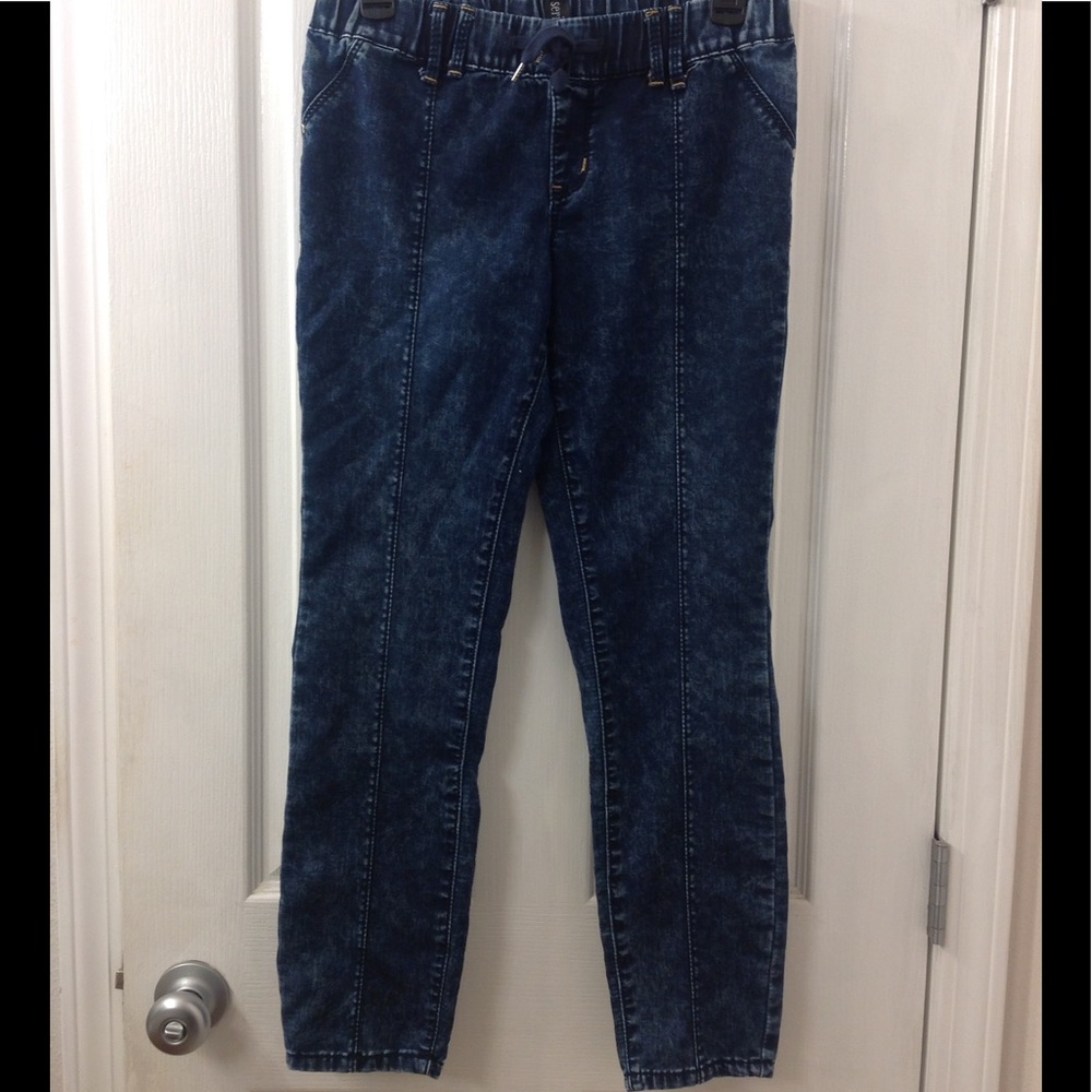 Selena, Stretchy Waist Juniors Dark Jeans - Picture 2 of 4