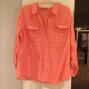 Orange buttondown