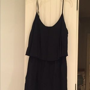 Black spaghetti strap dress