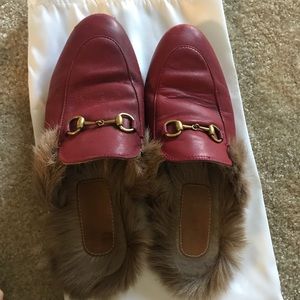 gucci size 8 red shoes