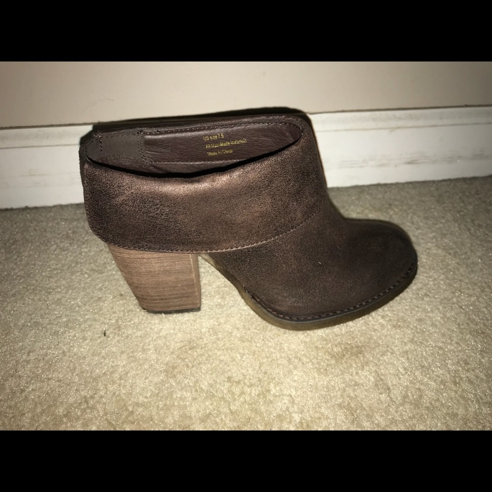 Brown booties