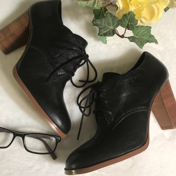 Nine West Shoes - Nine West Joslino black leather lace oxford heels