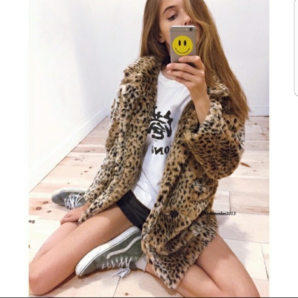 Found  Brandy Melville Mica fur Jacket