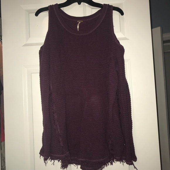 Free People Sweaters - Free People cold-shoulder sweater, size L.