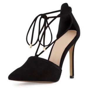 Vince Camuto Ankle Strap Vo-Nitta Suede pump