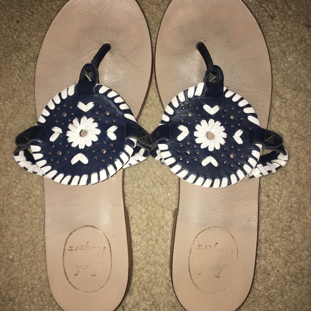 Jack Rogers Georgina Midnight and White