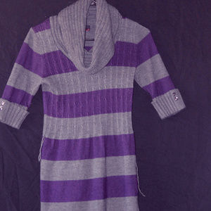 Cal Neck Sweater Dress