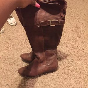 Brown Thigh High Boots