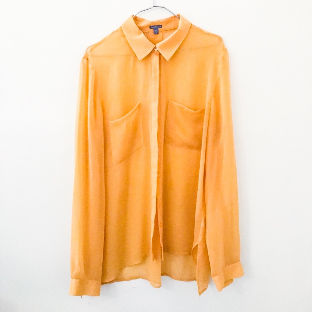 Sheer button up