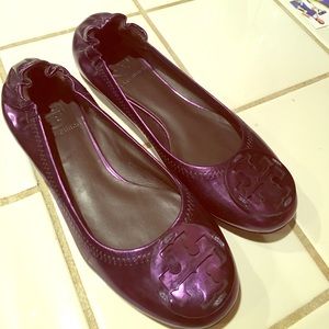 Tory Burch purple flats size 6