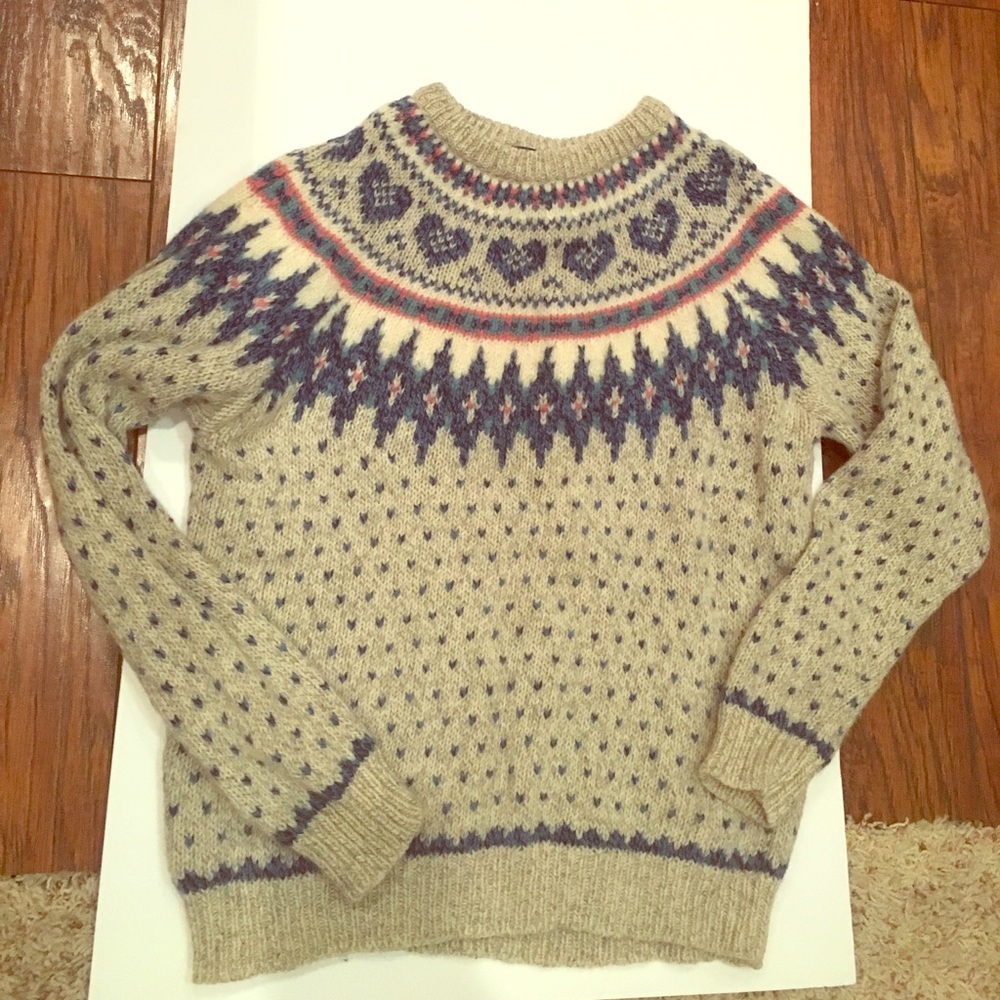 Woolrich nordic design wool sweater Sz M women’s