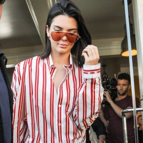 NWT - Orange Tinted Aviator Street-style Sunnies - Picture 7 of 8