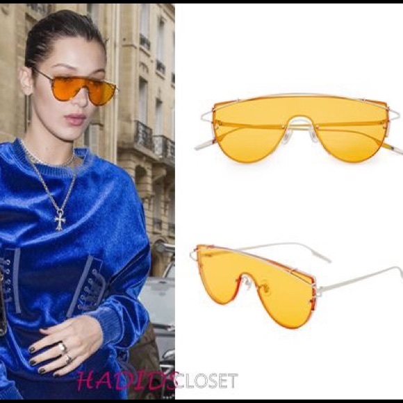 NWT - Orange Tinted Aviator Street-style Sunnies - Picture 5 of 8