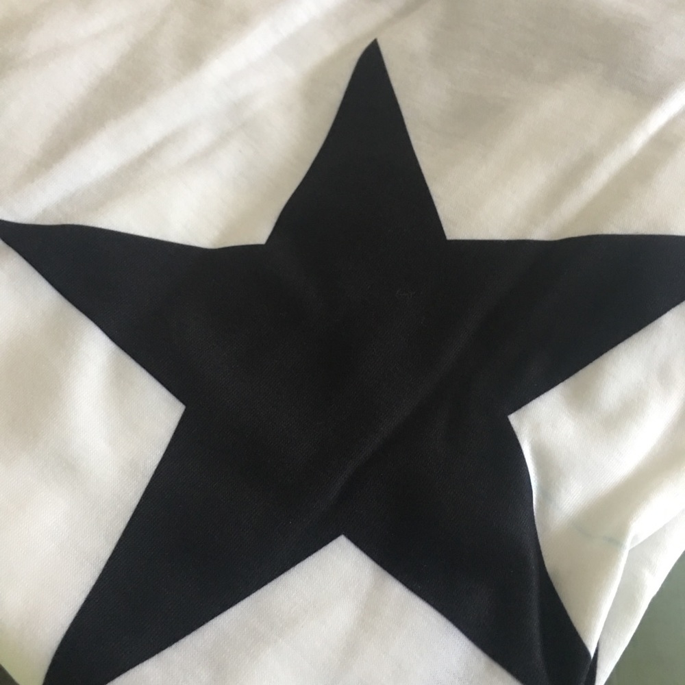✨HP!✨Star Patterned Off Shoulder Long Sleeved Top✨ - Picture 7 of 7