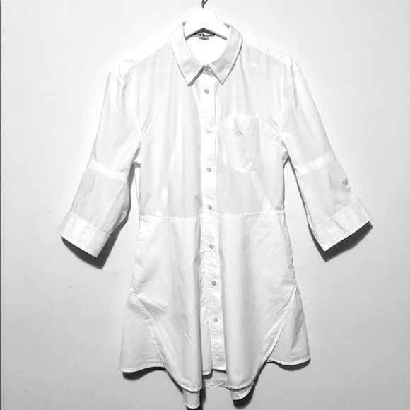 acne button down dress