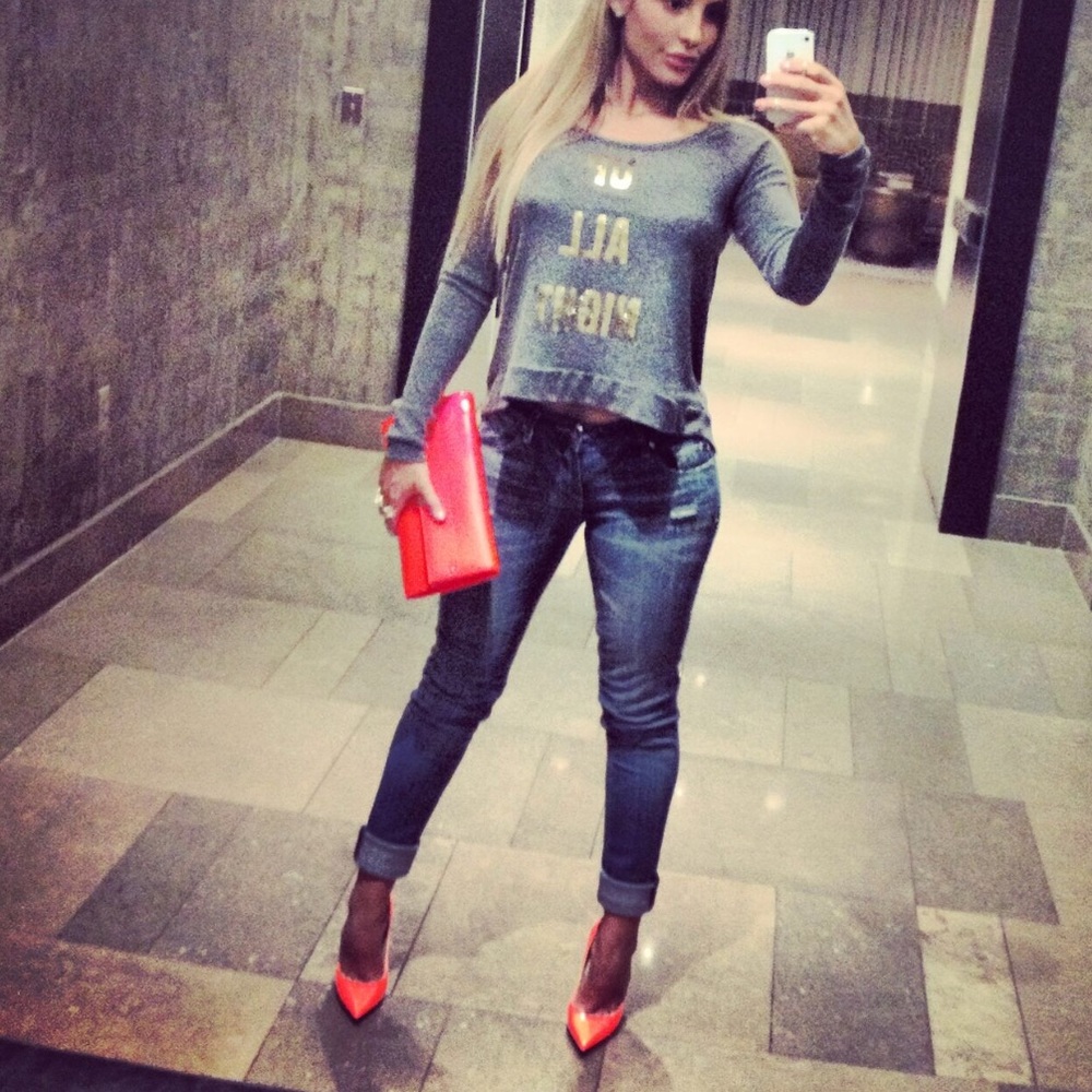 JIMMY CHOO Large Patient Leather Large Clutch