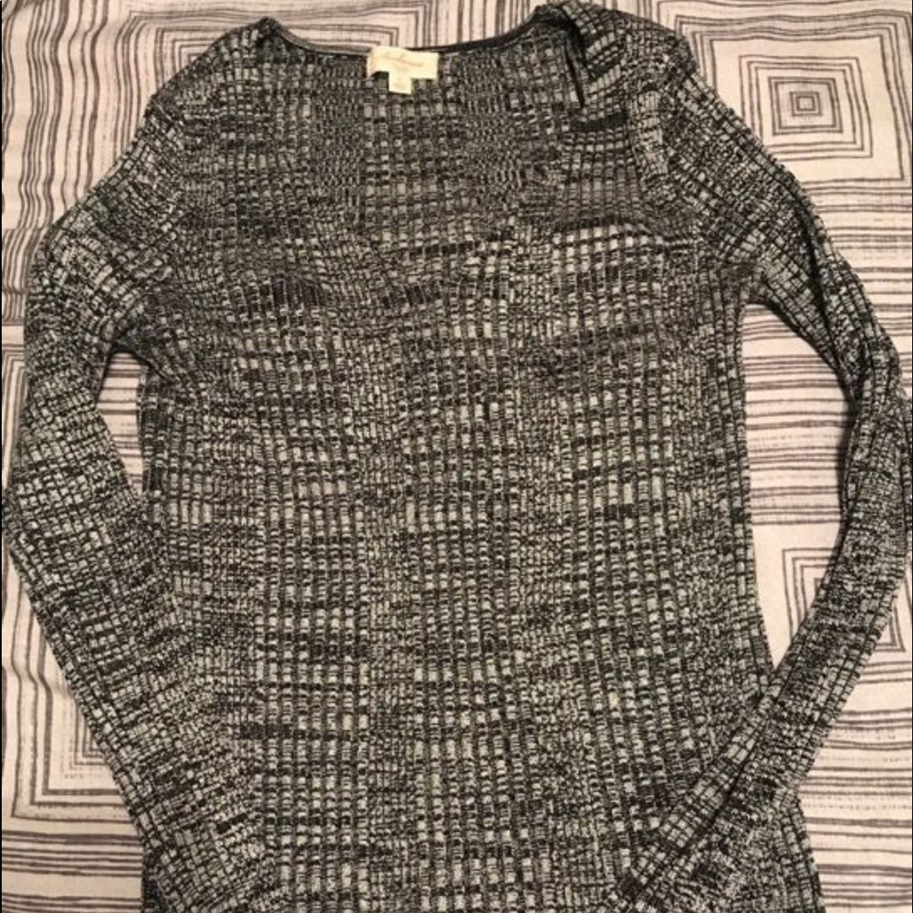 Grey black cardigan